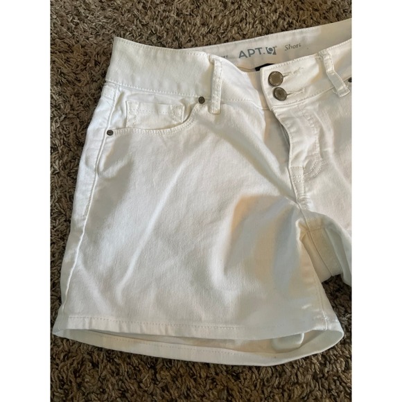 Apt 9 women's white jean shorts size 6 - Picture 5 of 6